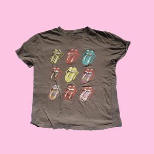 Grey Rolling Stones Shirt
